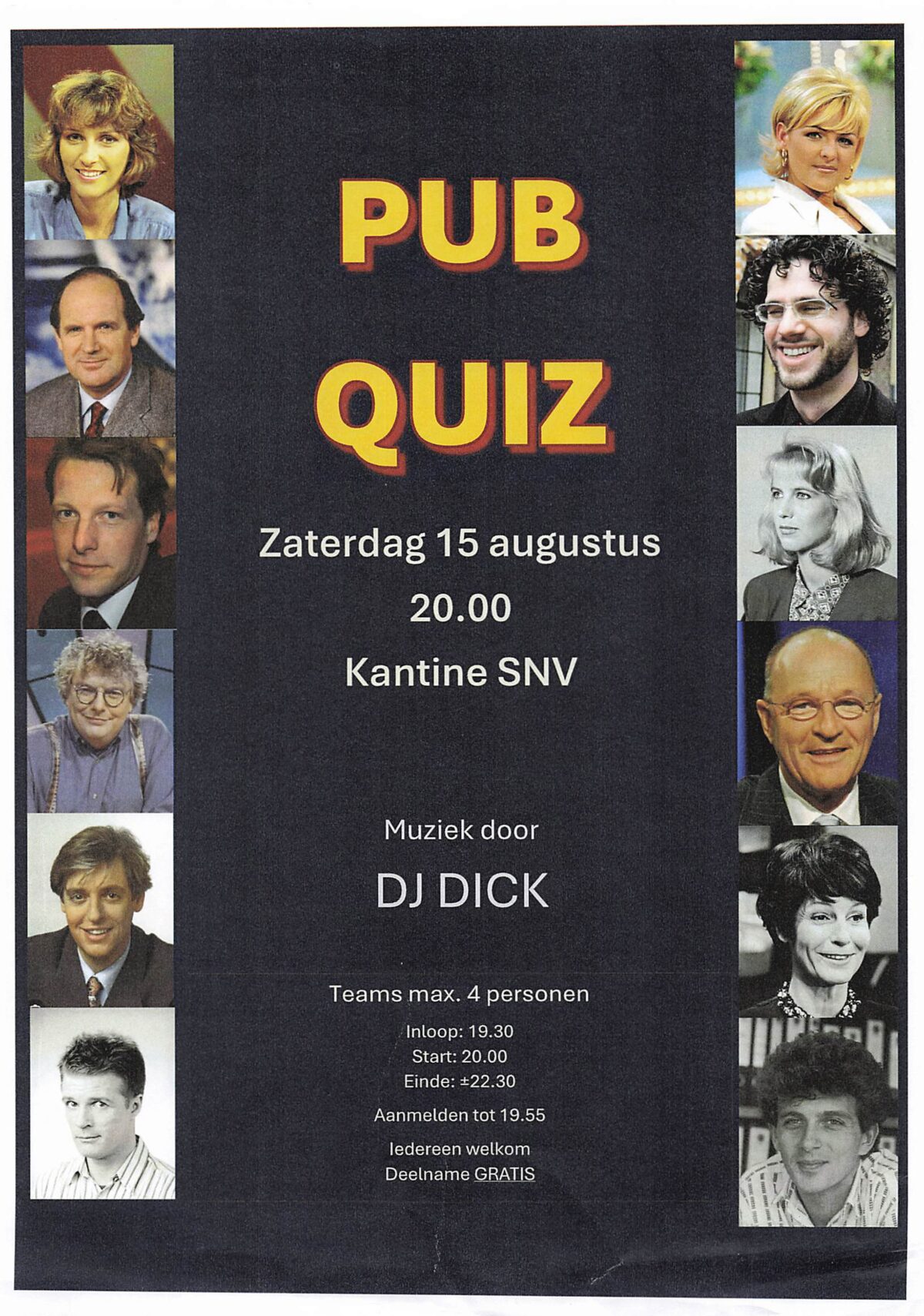 Pub Quiz 15 Augustus @ Kantine SNV
